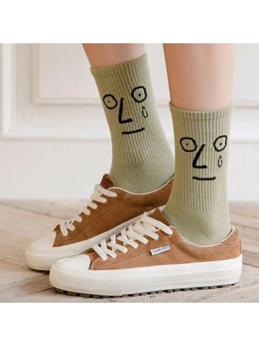 10-Pack Funny Emotion Crew Socks - Soft Cotton, 10 Unique Designs & Colors